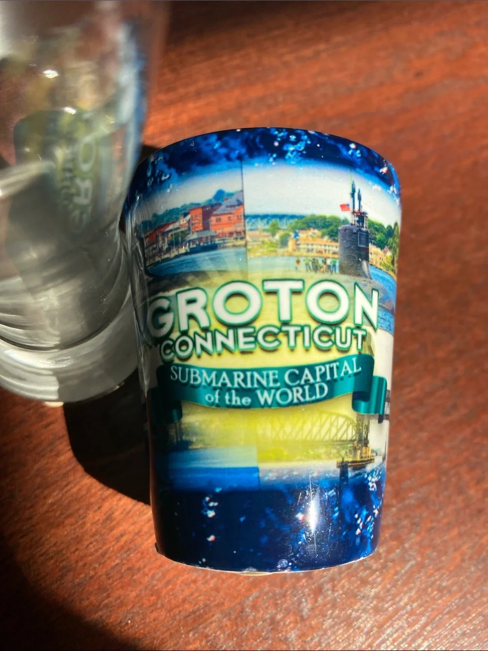 Set of 3 Shot Glasses Switzerland Grand Canyon Groton Connecticut